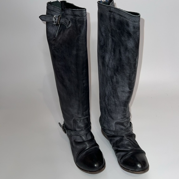 ❤️NWT FREEBIRD ROADY TALL BLACK LEATHER BOOT SIZE 9 - Picture 6 of 13